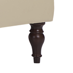 Chaiselongue Kunstleder hellbeige mit Bettkasten rechtsseitig PESSAC II