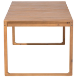 Gartenmöbel Set 8-Sitzer SASSARI inkl. Kissen Akazienholz Blau