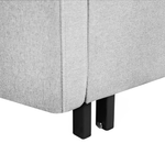 2-Sitzer Schlafsofa Stoff hellgrau HOVIN