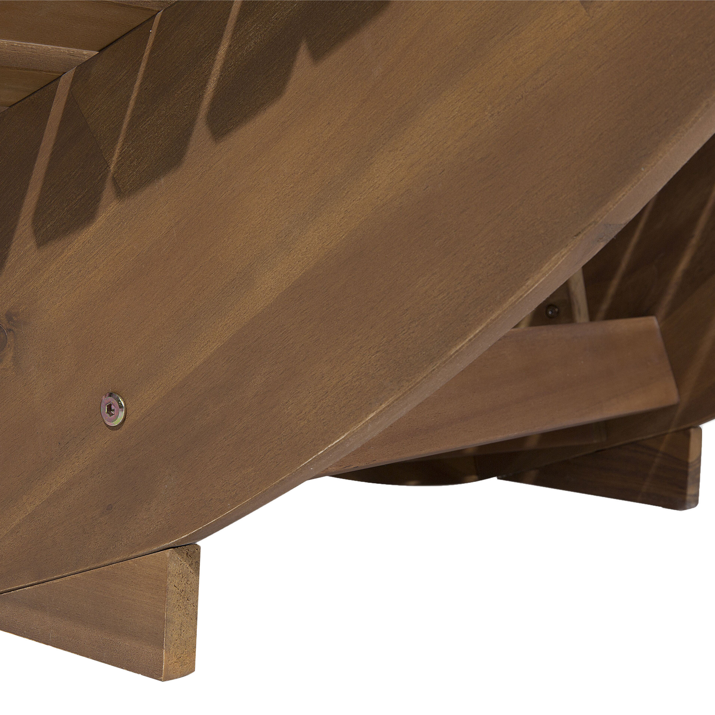 Gartenliege mit Kissen Holz Rot BRESCIA