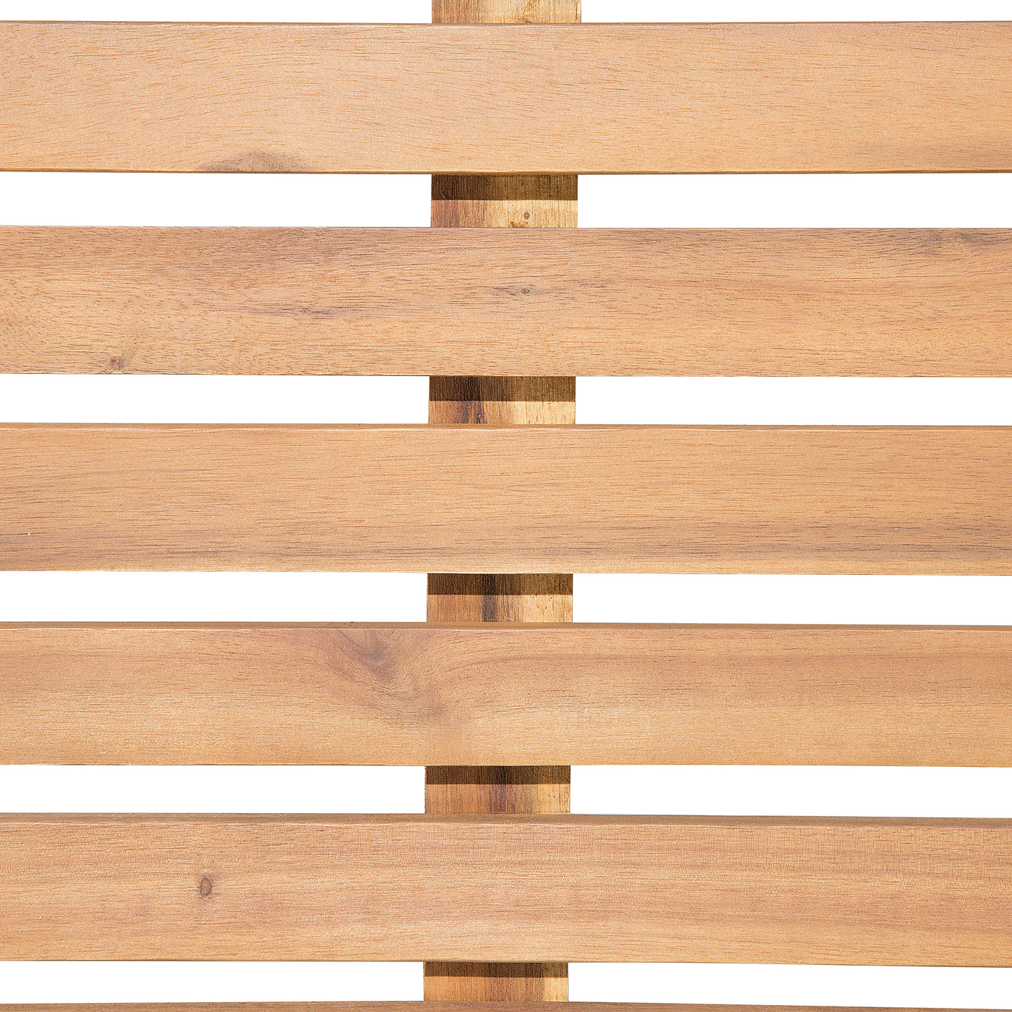 Gartenliege Akazienholz hellbraun Auflage taupe rollbar CESANA