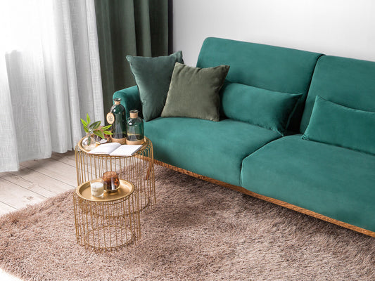 Teppich beige 160 x 230 cm Shaggy CIDE