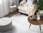 Teppich weiss 140 x 200 cm Shaggy CIDE