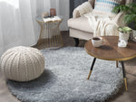Teppich hellgrau ⌀ 140 cm Shaggy CIDE