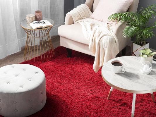 Teppich rot 200 x 300 cm Shaggy CIDE