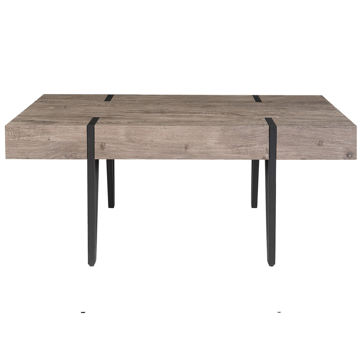 Couchtisch dunkler Holzfarbton rechteckig 60 x 100 cm ADENA