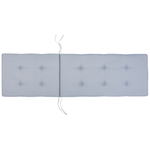Liegenauflage CESANA 192 x 56 cm Grau