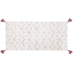 Teppich weiss 80 x 150 cm Kurzflor SAKARYA