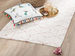 Teppich weiss 80 x 150 cm Kurzflor SAKARYA