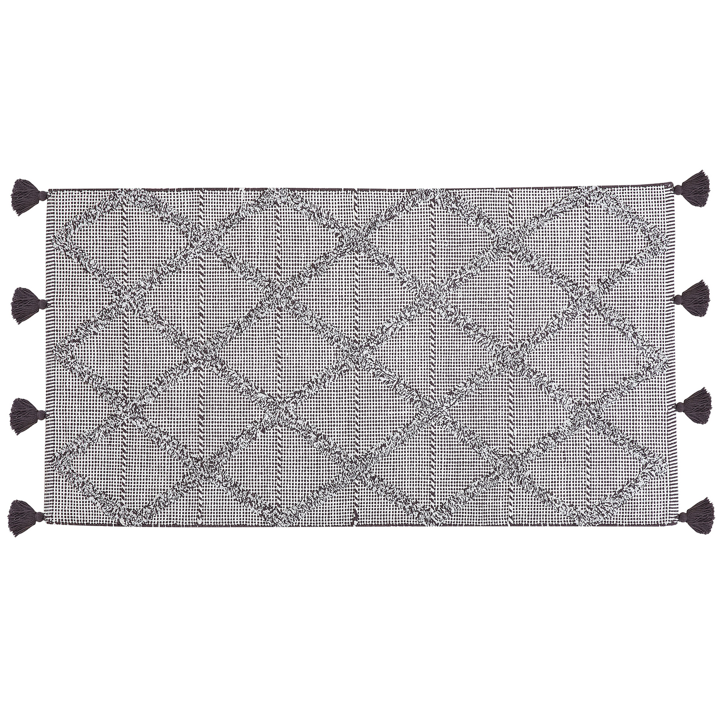 Teppich braun 80 x 150 cm Kurzflor TUZLA