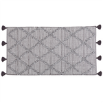 Teppich braun 80 x 150 cm Kurzflor TUZLA