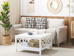 Couchtisch weiss quadratisch 80 x 80 cm LOTTA