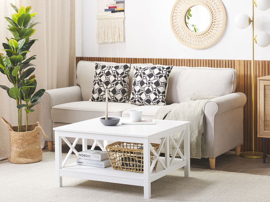 Couchtisch weiss quadratisch 80 x 80 cm LOTTA