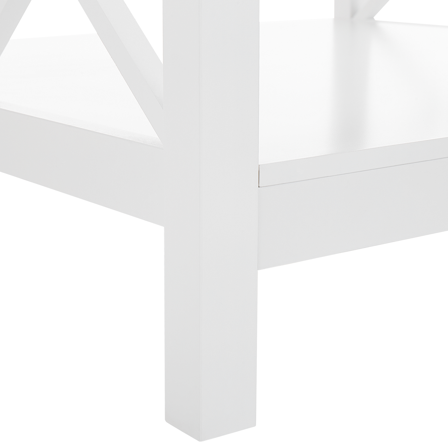 Couchtisch weiss quadratisch 80 x 80 cm LOTTA