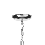 Kronleuchter Metall / Acrylglas transparent / silber Kristall-Optik 5-flammig ASCAR