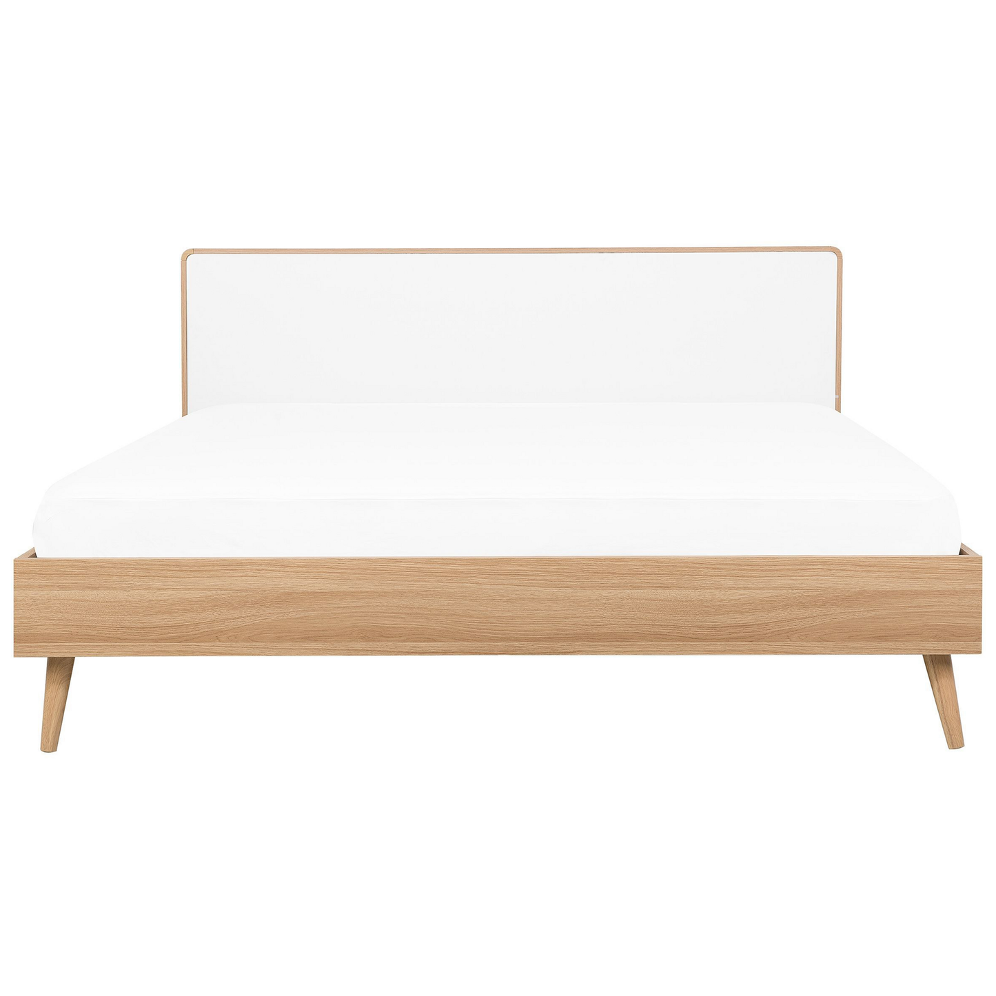 Bett mit LED SERRIS 180 x 200 cm Hellbraun