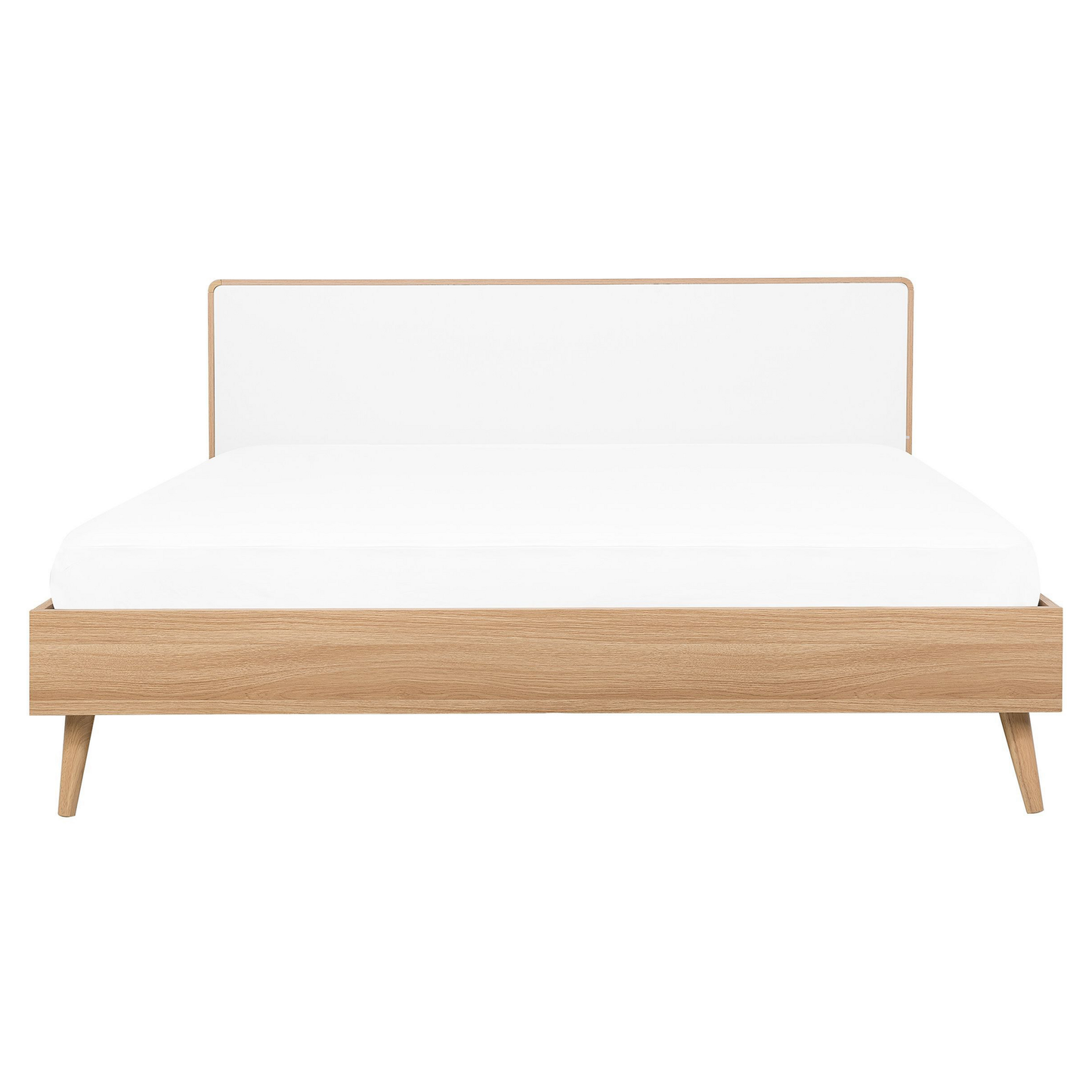 Bett mit LED SERRIS 160 x 200 cm Hellbraun