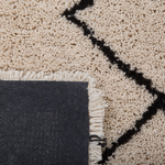 Teppich beige / schwarz 160 x 230 cm Shaggy HAVSA