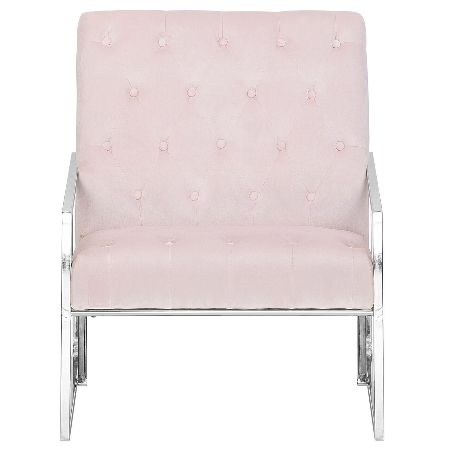Sessel HARSTAD Samtstoff Rosa