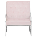 Sessel HARSTAD Samtstoff Rosa