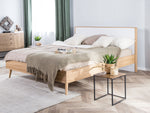 Bett mit Lattenrost SERRIS 180 x 200 cm Hellbraun