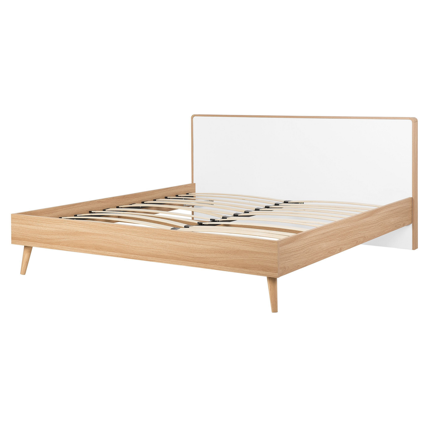 Bett mit Lattenrost SERRIS 160 x 200 cm Hellbraun