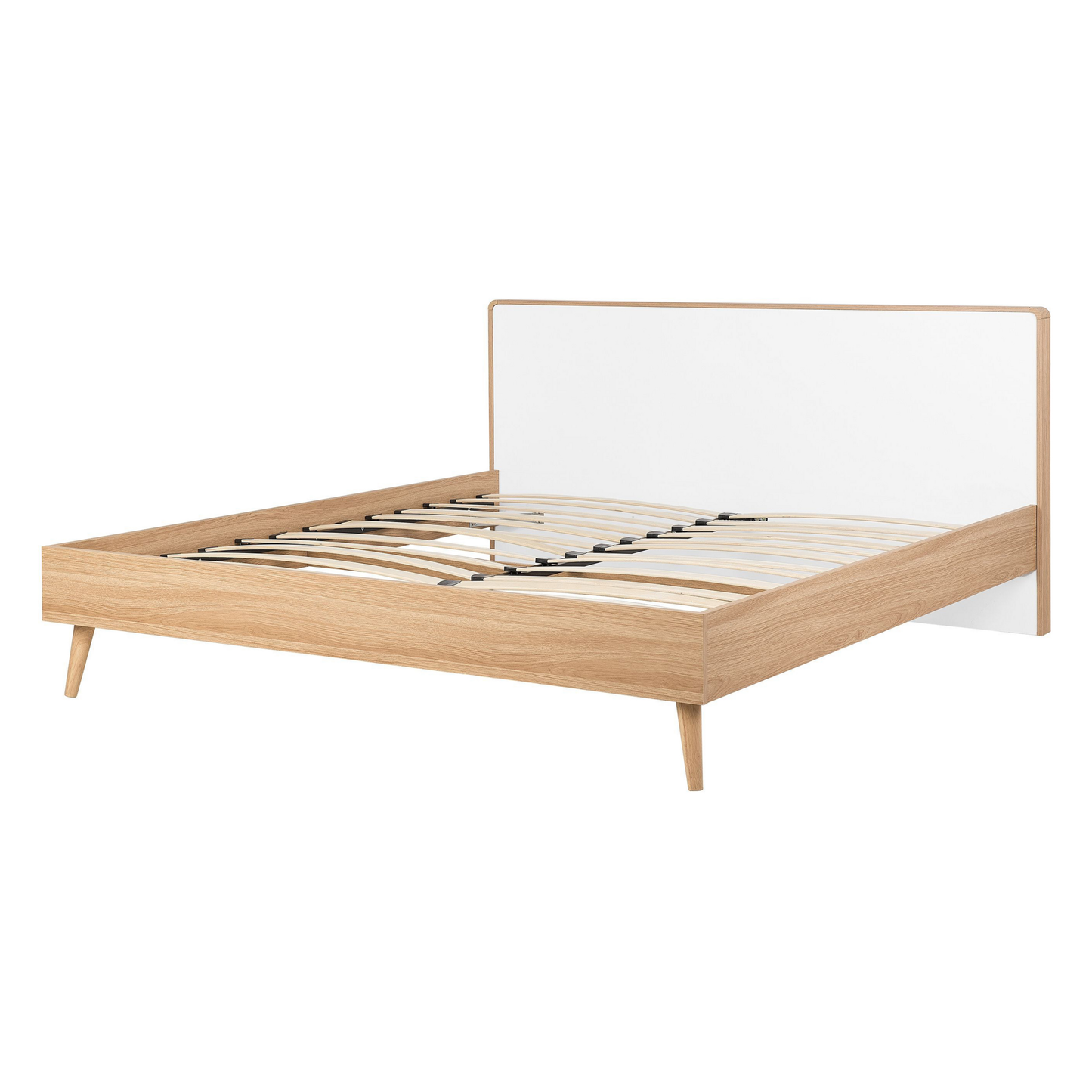 Bett mit Lattenrost SERRIS 140 x 200 cm Hellbraun