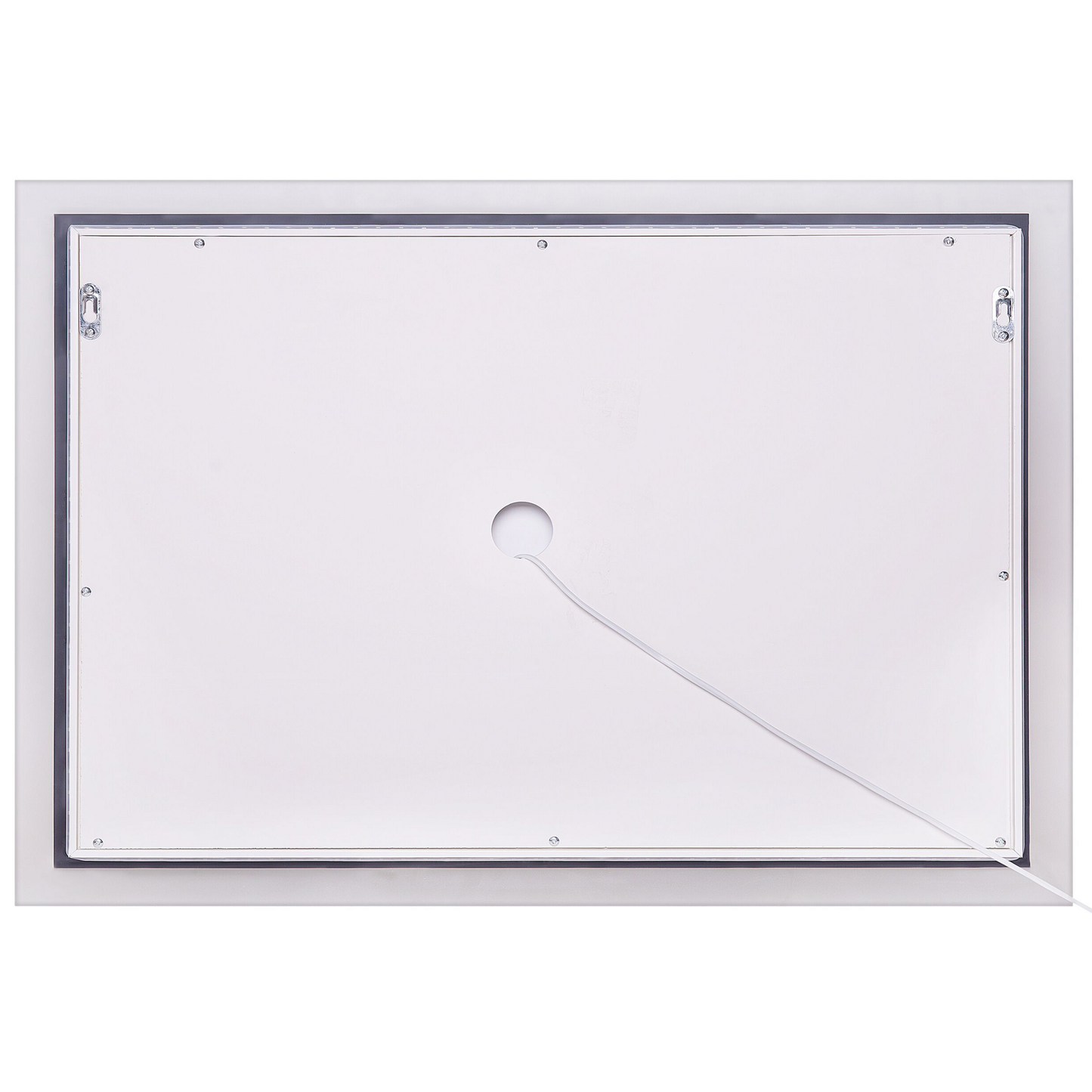 LED-Badezimmer-Spiegel ADOUR 80 cm 60 cm Silber