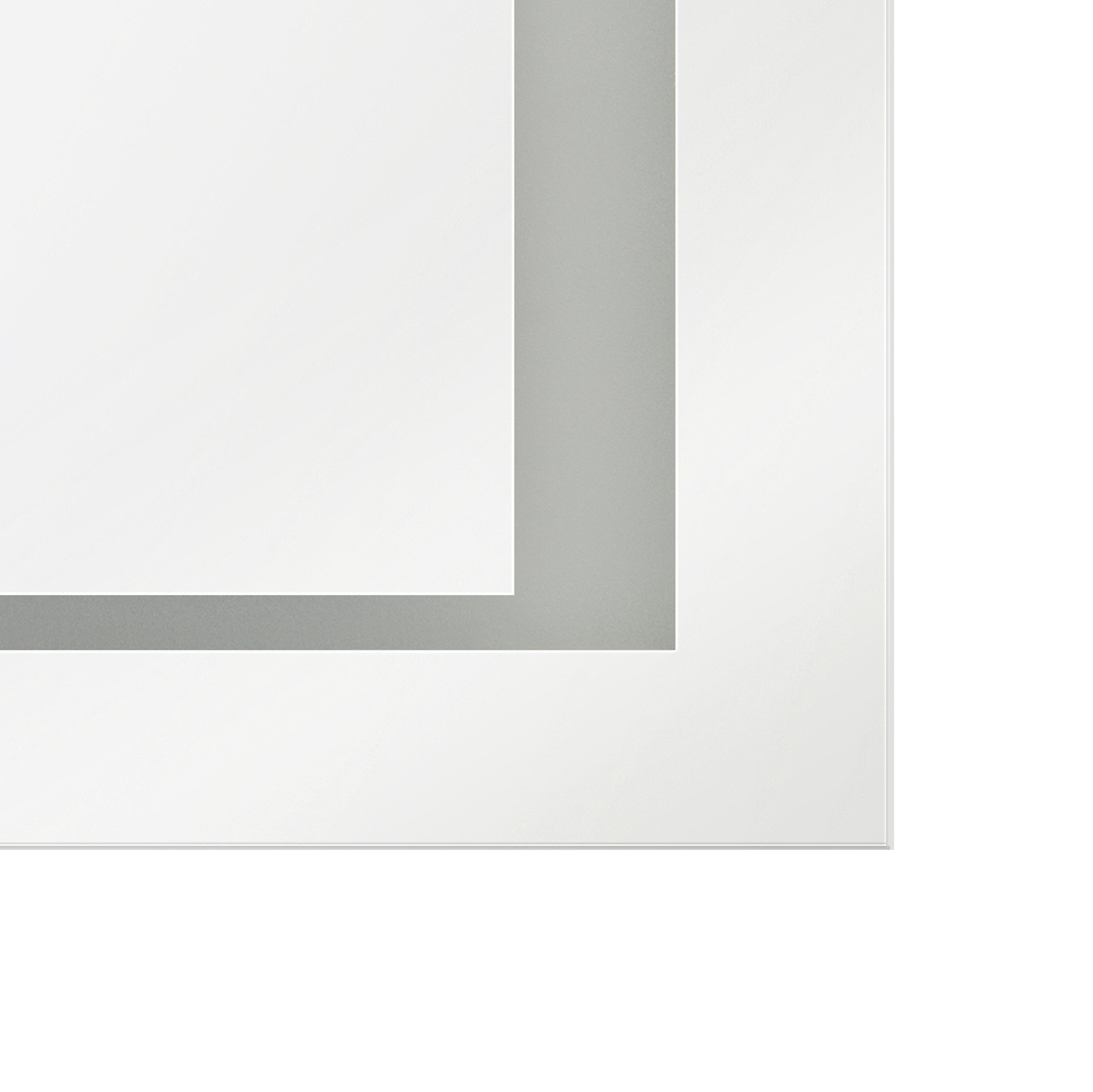 LED-Badezimmer-Spiegel EYRE 80 cm 60 cm Silber
