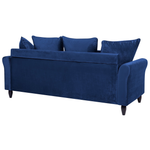 3-Sitzer Sofa Samtstoff marineblau BORNHOLM