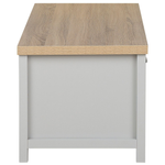 Couchtisch grau / heller Holzfarbton rechteckig CLIO