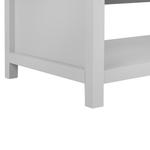 Couchtisch grau / heller Holzfarbton rechteckig CLIO