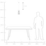 Hängelampe PURUS Glas Weiss