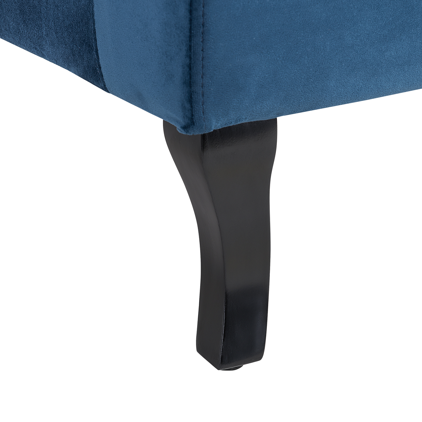 Ohrensessel ALTA Samtstoff Dunkelblau