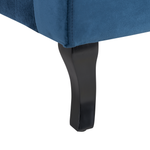 Ohrensessel ALTA Samtstoff Dunkelblau