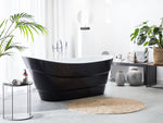 Badewanne freistehend schwarz oval 170 x 73 cm BUENAVISTA
