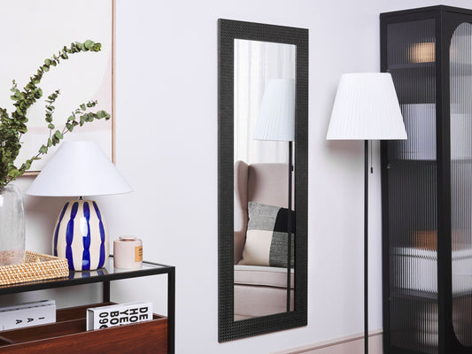 Wandspiegel PLAISIR 50 cm 130 cm Schwarz