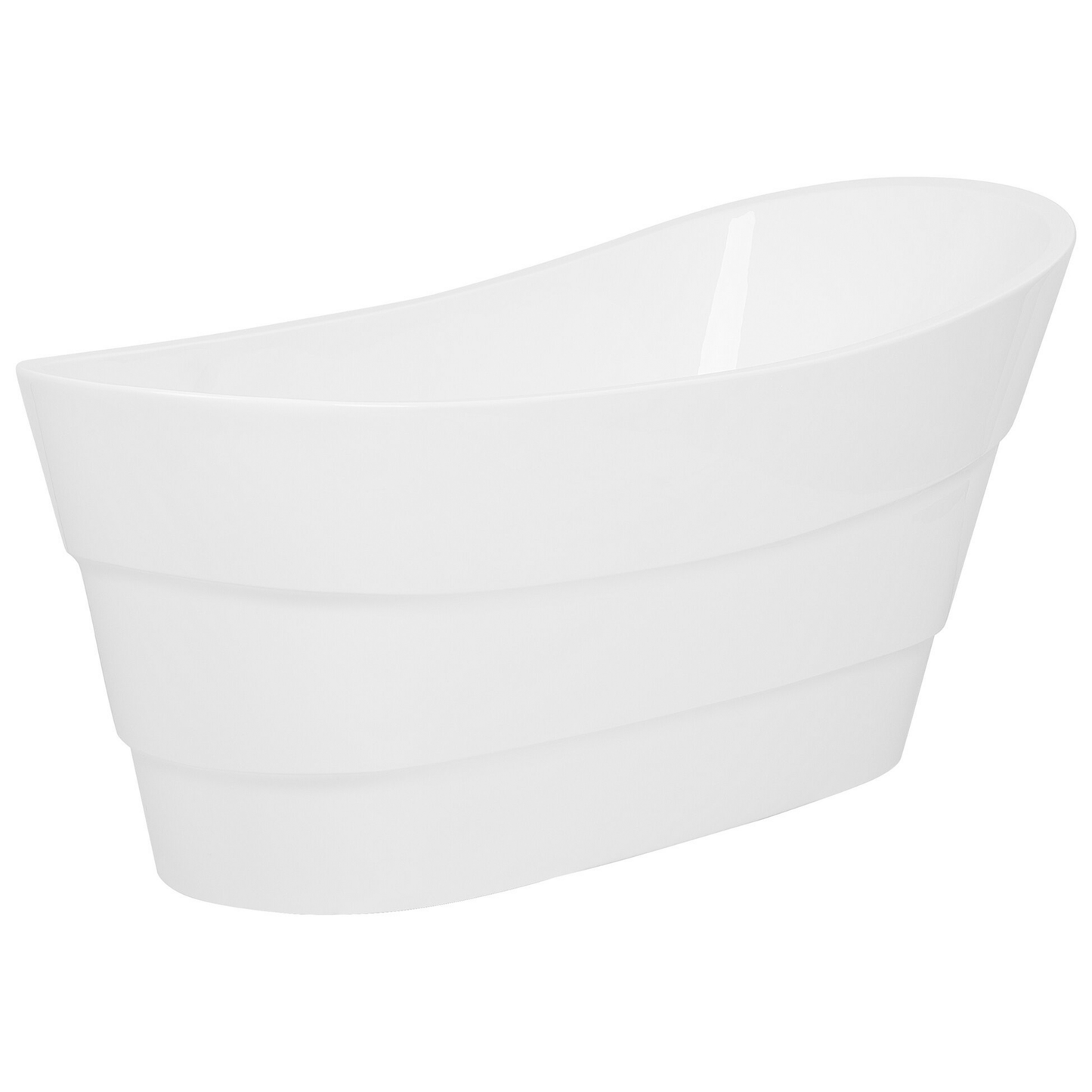 Badewanne freistehend weiss oval 170 x 73 cm BUENAVISTA
