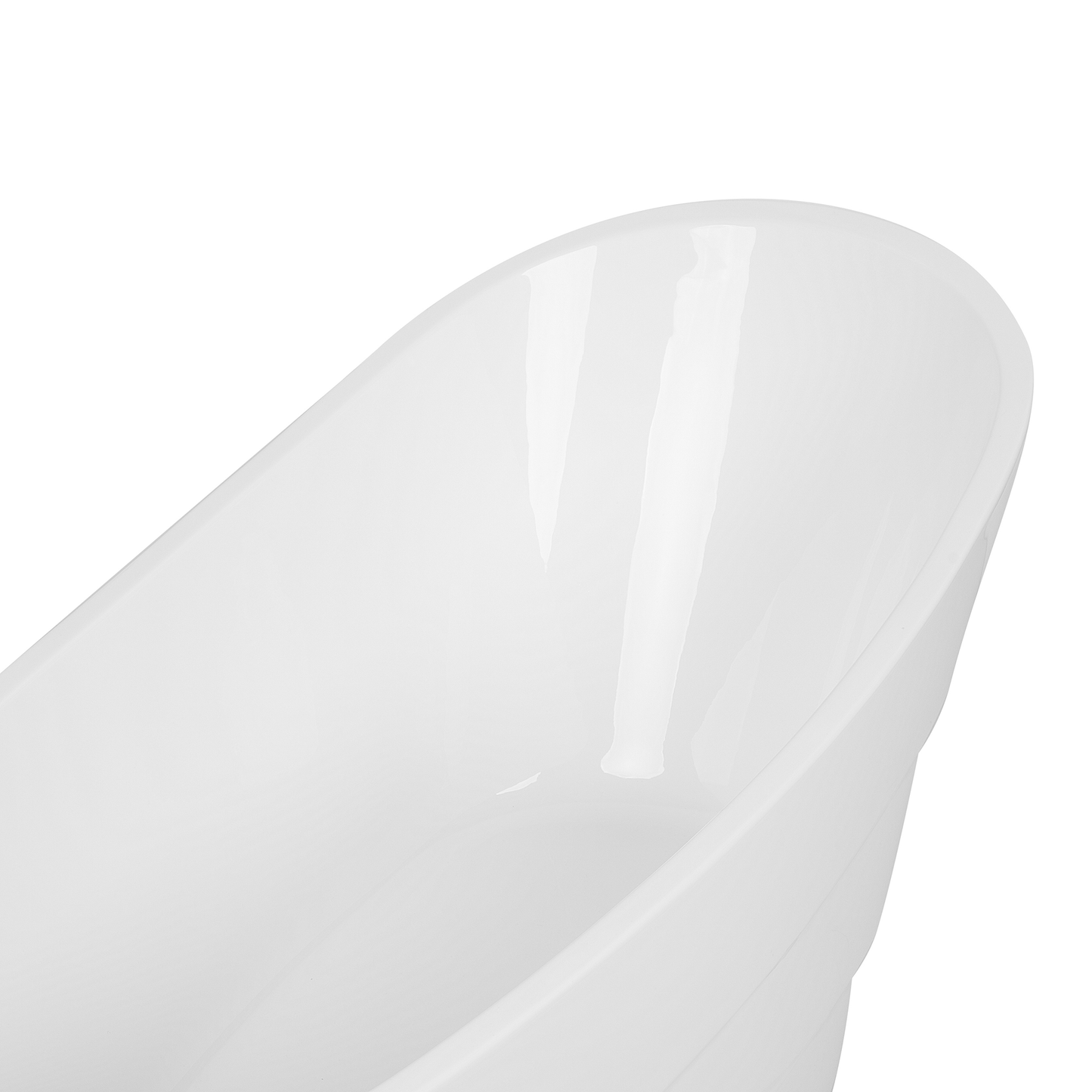 Badewanne freistehend weiss oval 170 x 73 cm BUENAVISTA