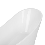 Badewanne freistehend weiss oval 170 x 73 cm BUENAVISTA