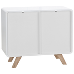 Schrank MILO 76 cm Holzoptik Weiss