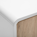Schrank MILO 76 cm Holzoptik Weiss