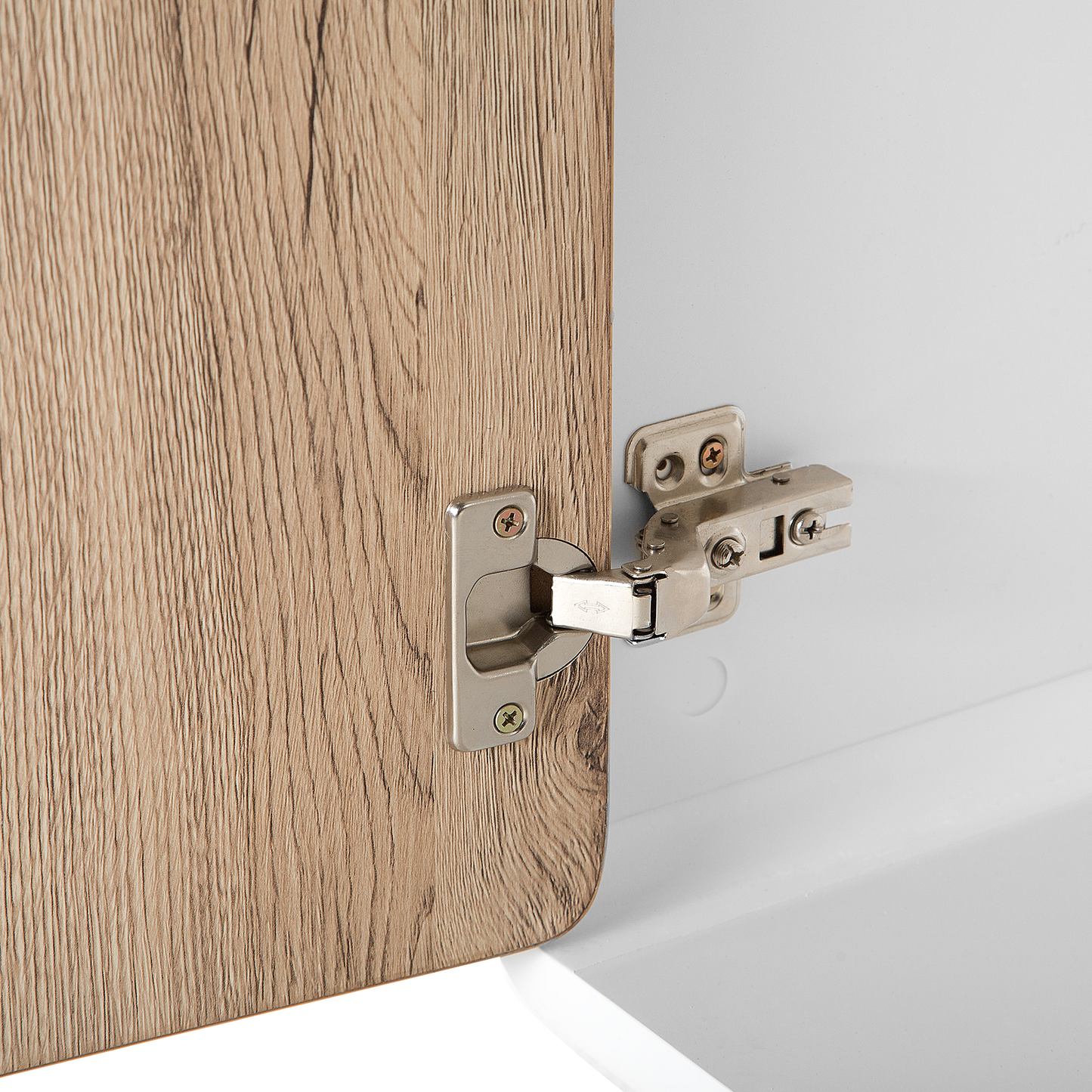 Schrank MILO 76 cm Holzoptik Weiss