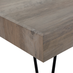 Couchtisch dunkler Holzfarbton / taupe rechteckig 100 x 60 cm WELTON