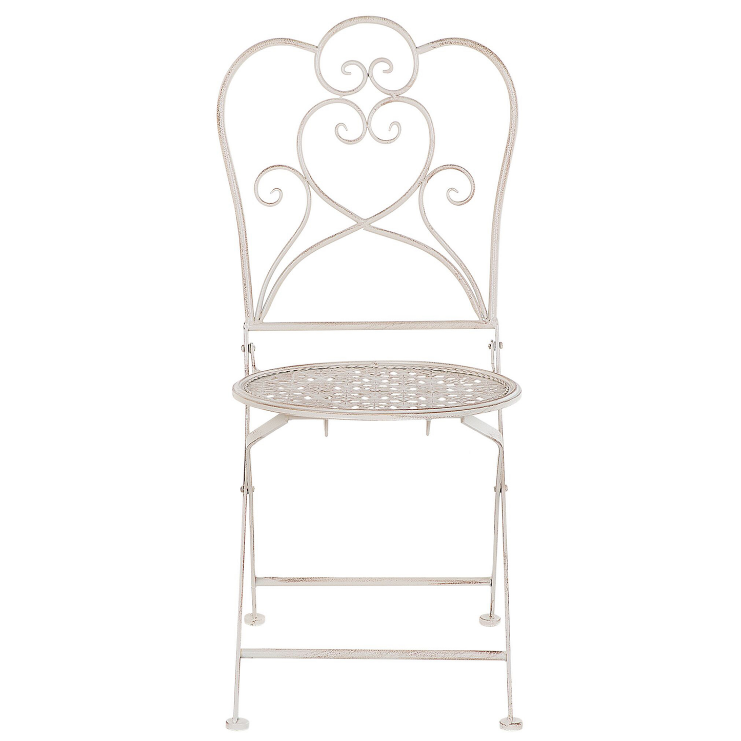 Bistro Set klappbar TRIESTE Metall Hellbeige