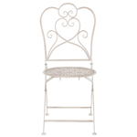 Bistro Set klappbar TRIESTE Metall Hellbeige