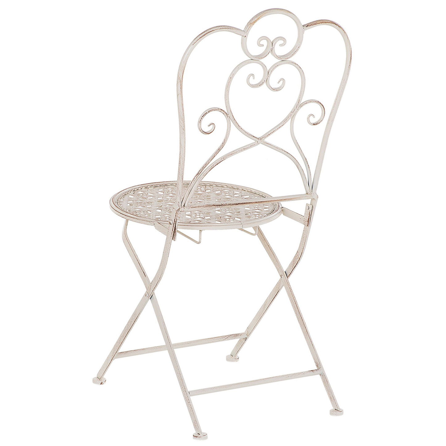Bistro Set klappbar TRIESTE Metall Hellbeige