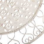 Bistro Set klappbar TRIESTE Metall Hellbeige