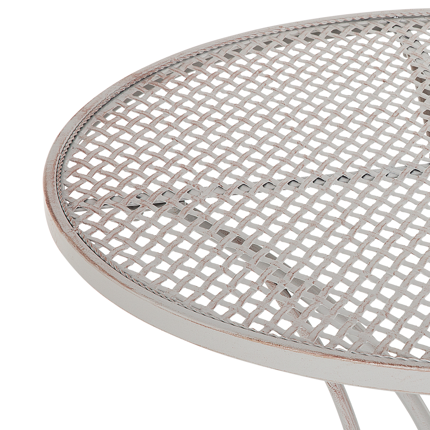Bistro Set klappbar CILENTO Metall Grau