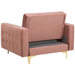 Sessel ABERDEEN Samtstoff Rosa